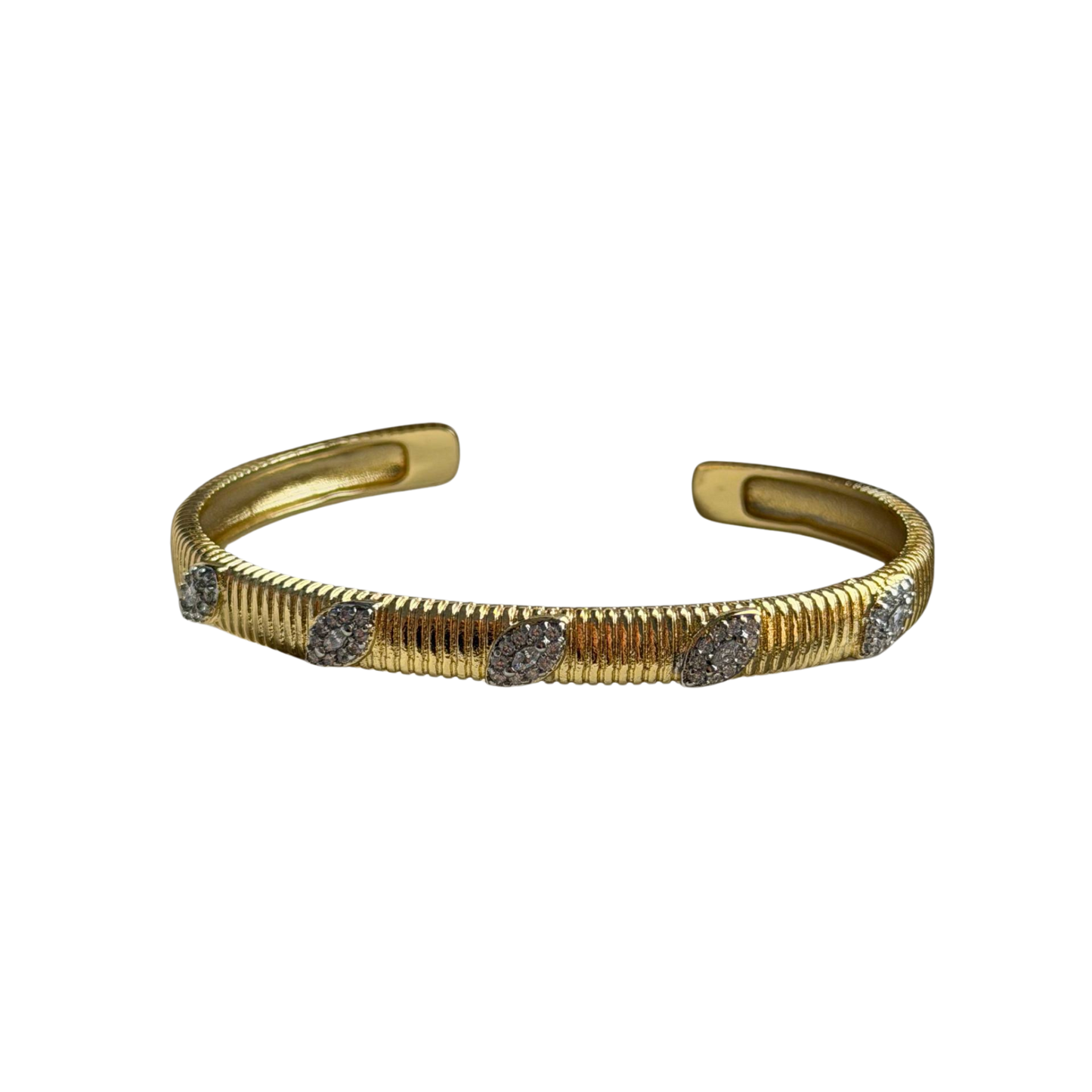 corrugated cuff bangle