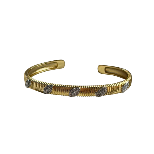 corrugated cuff bangle